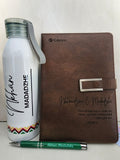 Personalized Notebook and Water Bottle Gift Set