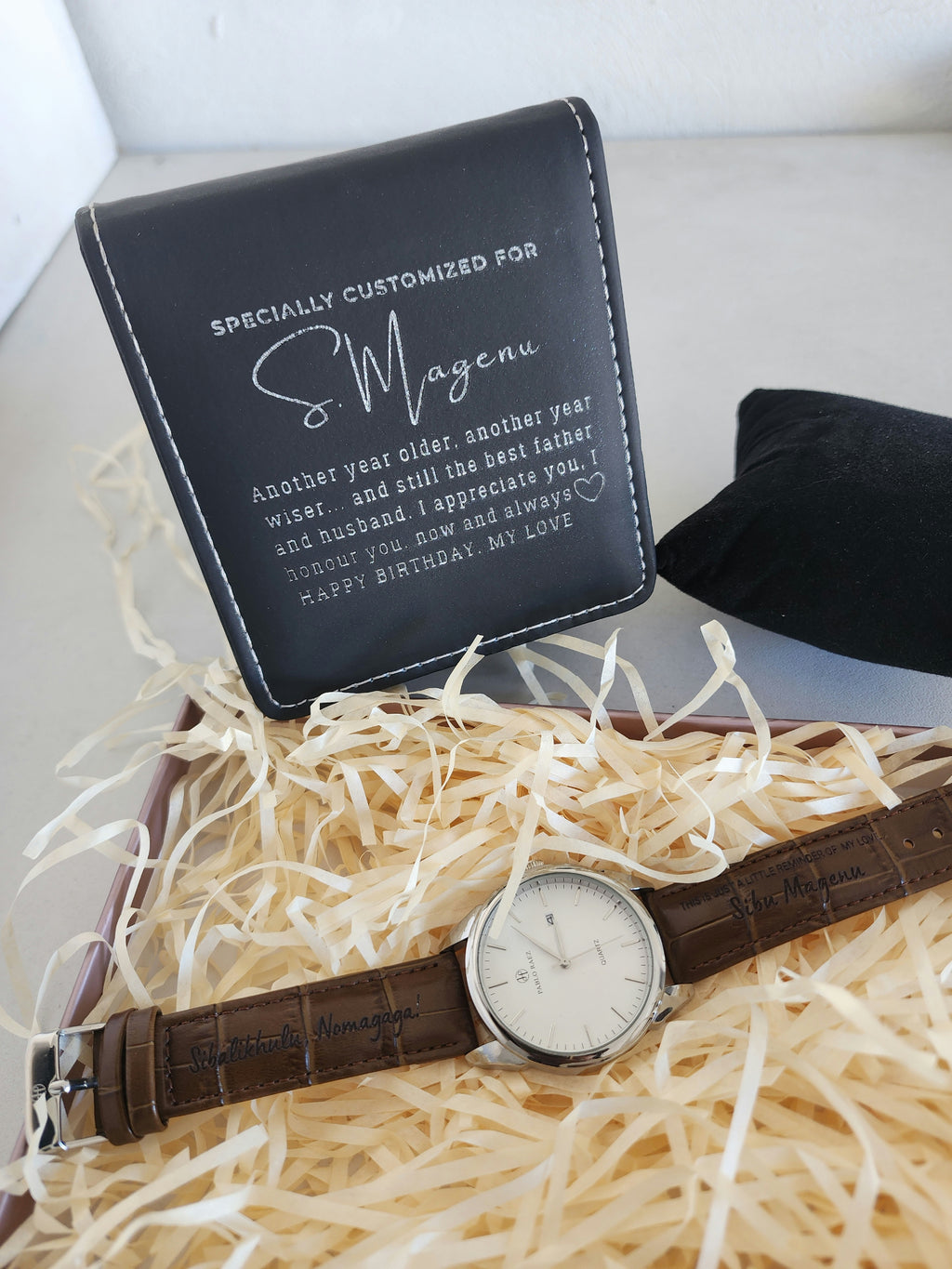 Personalized Watch, with a Box