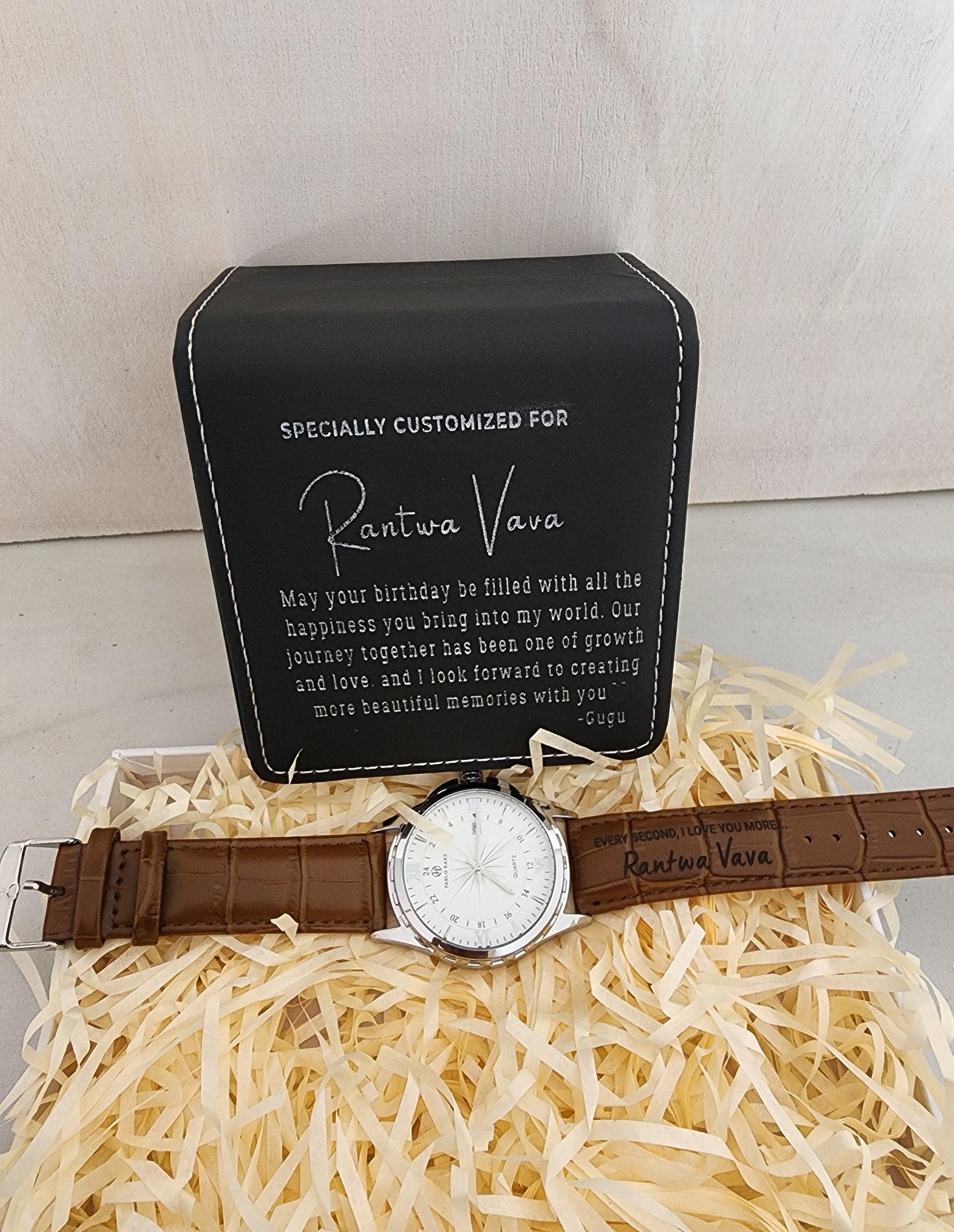 Personalized Watch, with a Box
